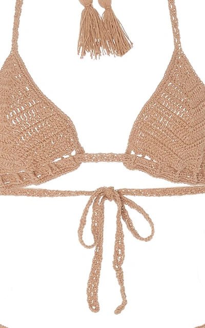 Shop Akoia Swim Women's Clio Crocheted Cotton Bikini Set In Neutral,multi