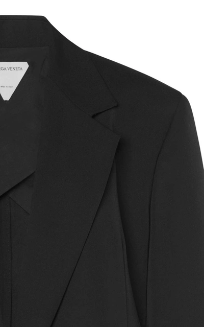 Shop Bottega Veneta Women's Oversized Gabardine Blazer In Black