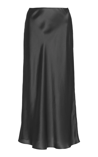 Shop Sablyn Miranda Silk Maxi Skirt In Grey