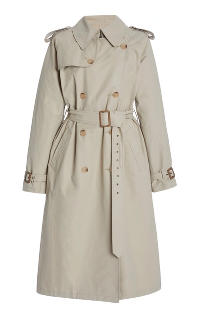 Shop Nili Lotan Tanner Cotton-blend Trench Coat In Neutral