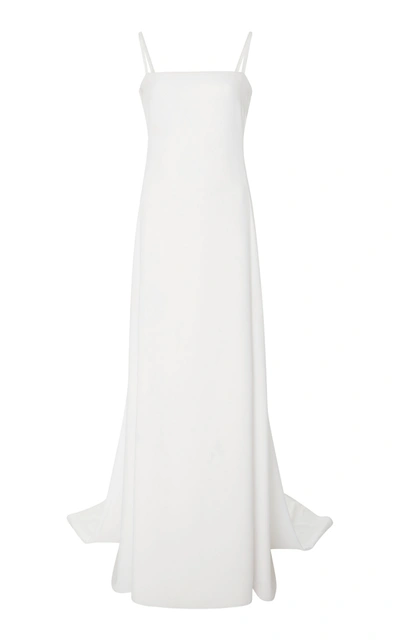 Shop Carolina Herrera Bridal Women's Harrison Open Back Gown In White