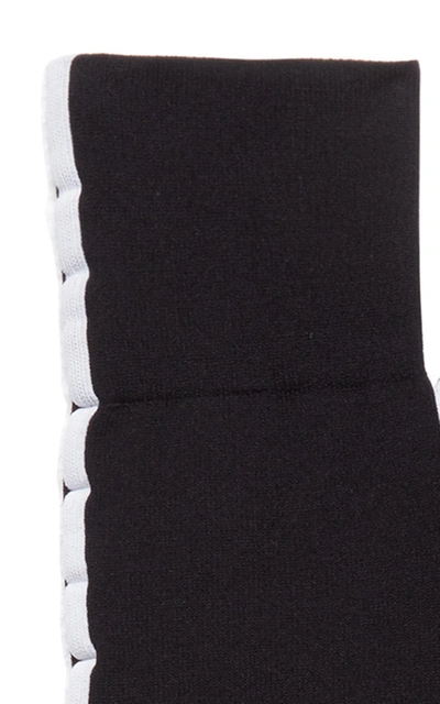 Shop Balenciaga Logo-embellished Jersey Socks In Black