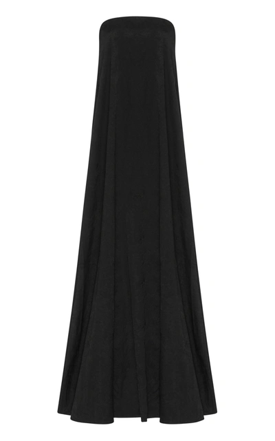 Shop Anna Quan Women's Delfina Strapless Jersey Maxi Dress In Black