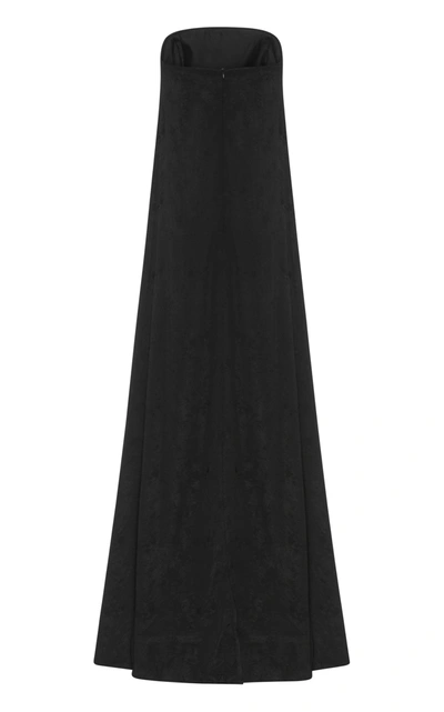 Shop Anna Quan Women's Delfina Strapless Jersey Maxi Dress In Black