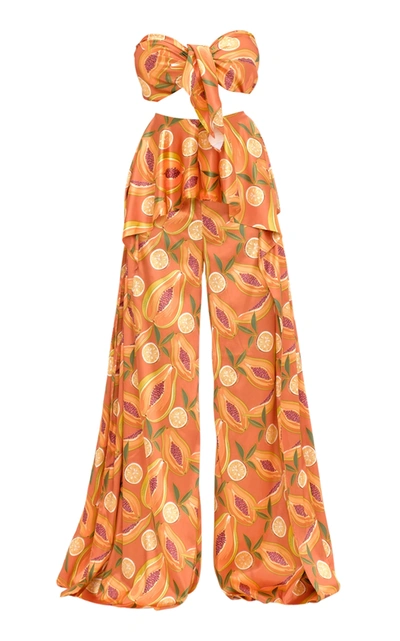 Shop Andrea Iyamah Rya Scarf In Orange