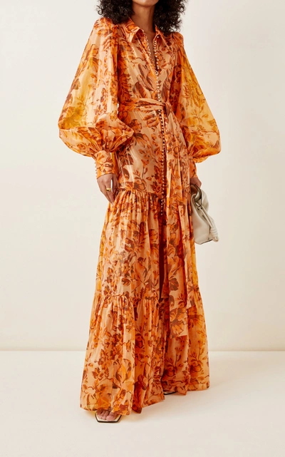 Shop Acler Women's Naples Floral Cotton-blend Maxi Dress In Print