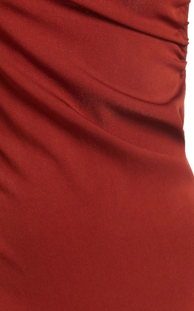 Shop Christopher Esber Women's Yrjo Draped Stretch-jersey Maxi Dress In Red