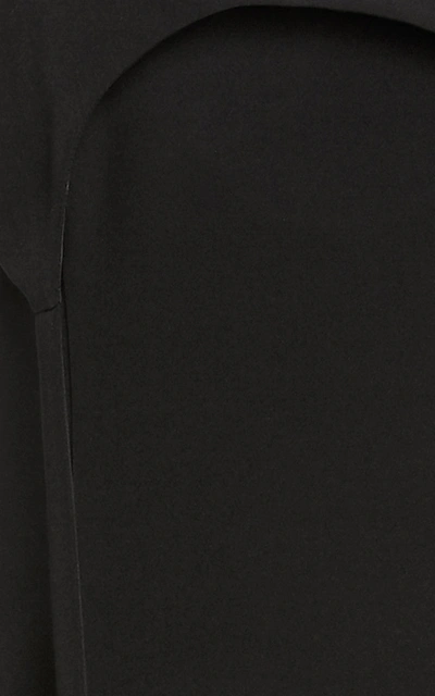 Shop Sandy Liang Women's Sumo Strapless Crepe Midi Dress In Black