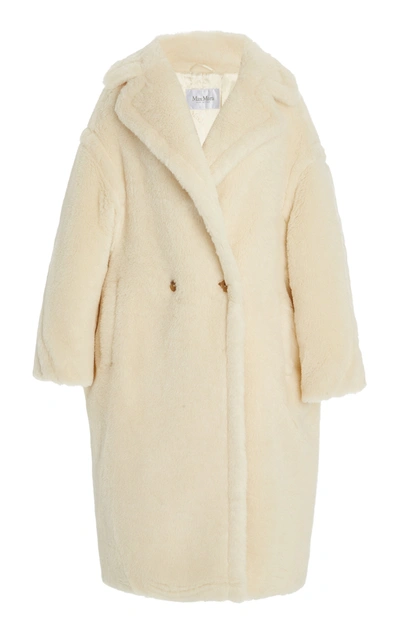 Shop Max Mara Women's Oversized Alpaca-blend Teddy Coat In White