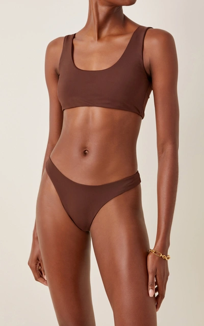 Shop Aexae Women's Magnum Bikini Bottoms In Brown