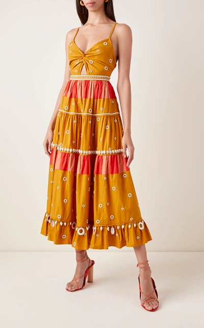 Shop Ulla Johnson Kali Cotton Dress In Multi