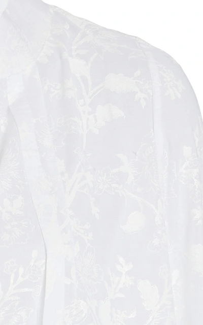 Shop Thierry Colson Fantine Floral Cotton Top In White