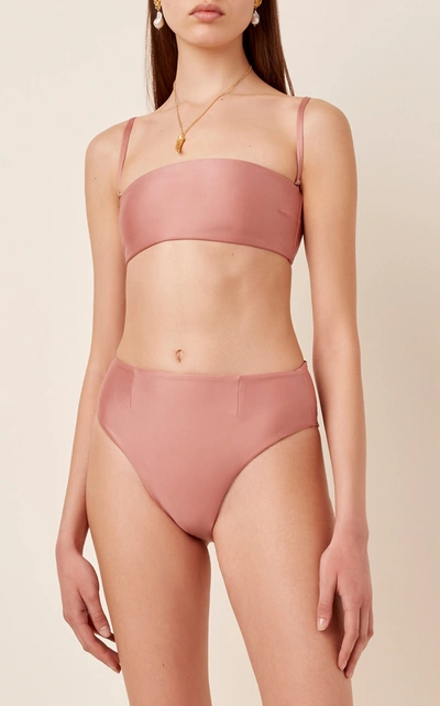 Shop Haight 80's High-cut Bikini Bottoms In Pink