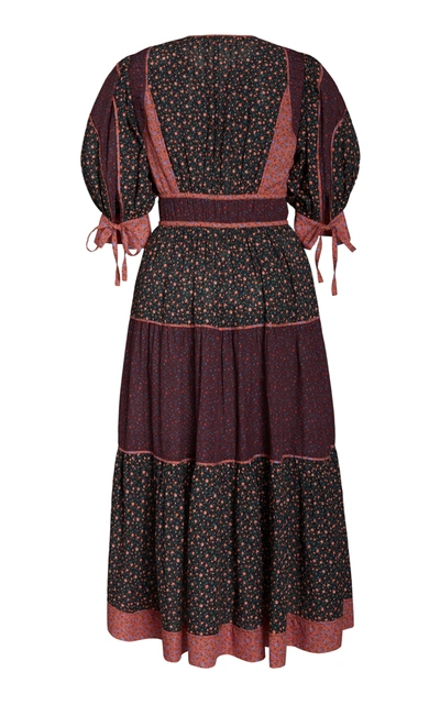 Shop Ulla Johnson Verona Floral-print Cotton-blend Dress