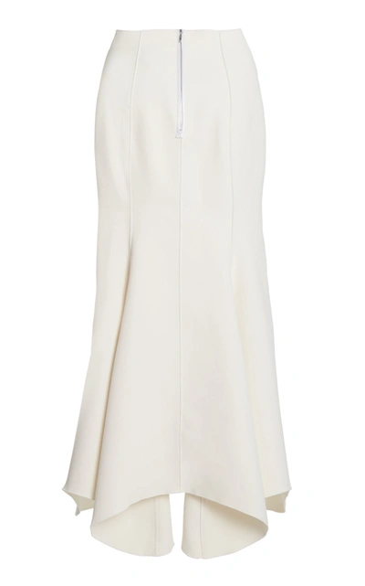 Shop Acler Women's Hurley Midi Crepe Skirt In White