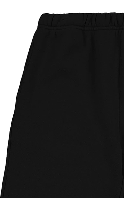 Shop Les Tien Women's Classic Fleece Cotton Sweatpants In Black