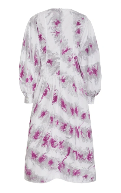 Shop Sea Tamara Printed Cotton-voile Midi Dress In Pink