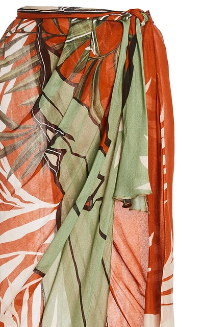 Shop Johanna Ortiz Women's Wrap In The Salt Printed Jersey Wrap Skirt In Multi