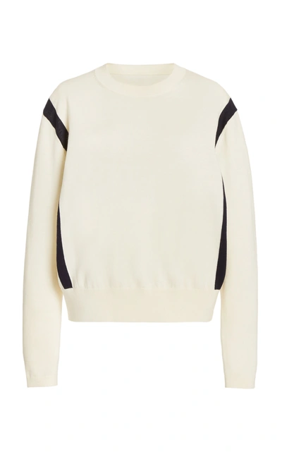 Shop Erin Snow Women's Faye Merino Wool Sweater In White