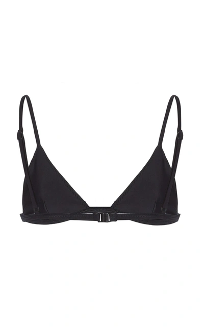 Shop Matteau Swim Women's Petite Triangle Bikini Top In Black,floral