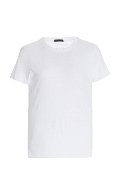 Shop Atm Anthony Thomas Melillo Women's Schoolboy Slub Cotton Jersey T-shirt In White