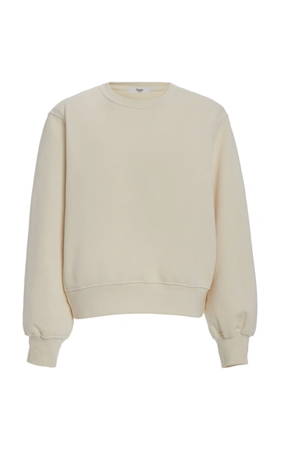 Shop The Frankie Shop Women's Vanessa Padded-shoulder Cotton Sweatshirt In Ivory