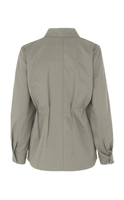 Shop Samsã¸e Samsã¸e Beatrice Cotton Jacket In Green