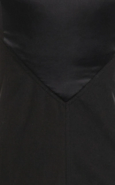 Shop Loewe Women's Draped Silk Satin And Taffeta Gown In Black