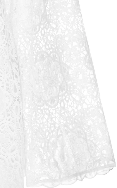Shop Alice Mccall Women's Diamond Veins Corded Lace Mini Dress In White