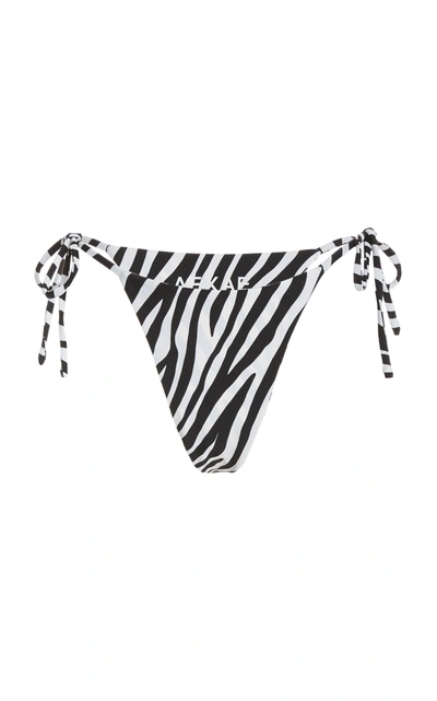 Shop Aexae Tyra String Bikini Bottom In Animal