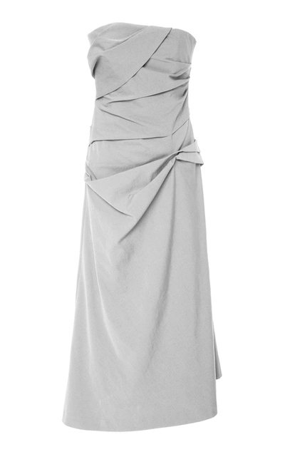 Shop Acler Parkway Dress In Grey