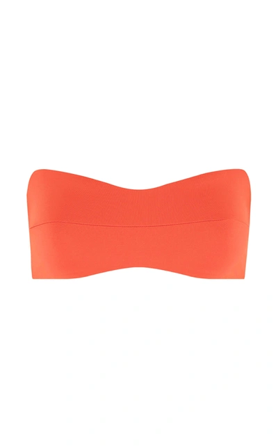 Shop Bondi Born Belle Bandeau Bikini Top In Orange