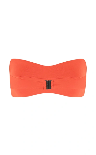 Shop Bondi Born Belle Bandeau Bikini Top In Orange