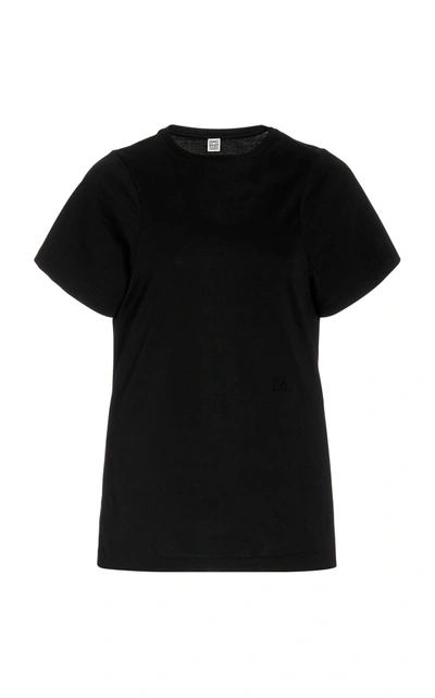 Shop Totême Women's Espera Cotton T-shirt In Black