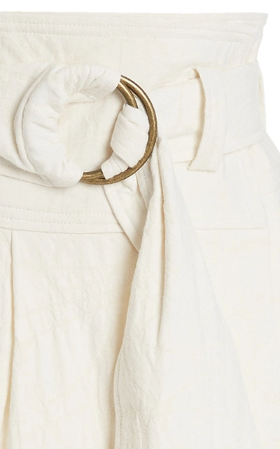 Shop Mara Hoffman Women's Esperanza Organic Cotton-linen Midi Skirt In Ivory