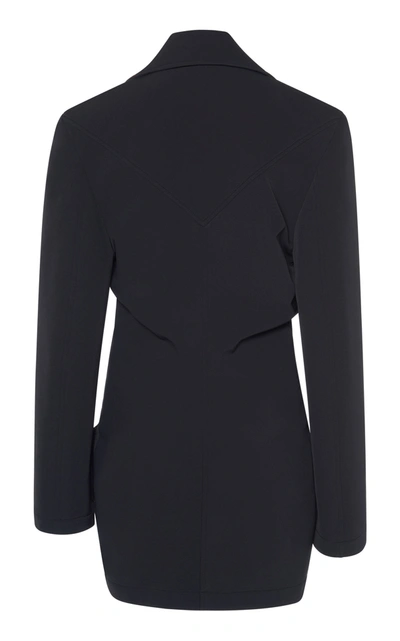 Shop Bottega Veneta Tech-gabardine Blazer In Black