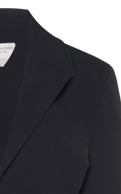 Bottega Veneta Light Technical Gabardine Silk-blend Jacket In Black