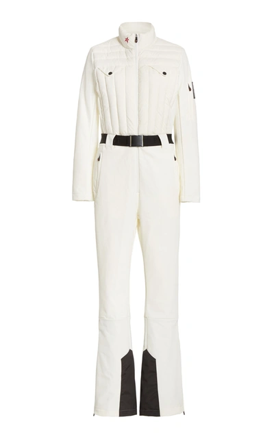 Shop Perfect Moment Women's Avanata Quilted One-piece Snowsuit In White