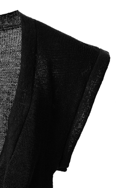 Shop Jacquemus Women's Noue Twisted Linen Crop Top In Neutral,black