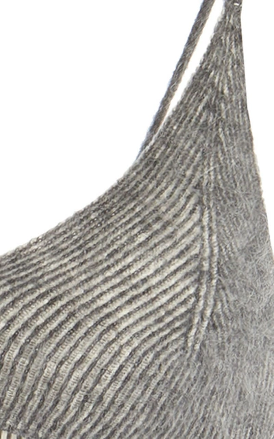 Shop Jacquemus Women's Valensole Mohair-blend Bralette In Grey