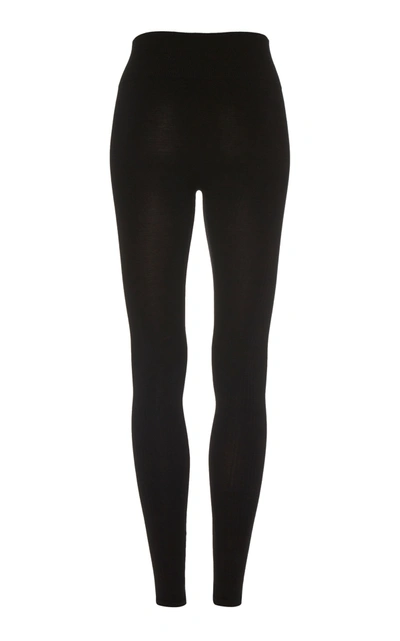 Shop Fusalp Alliance High-rise Modal-blend Ski Leggings In Black