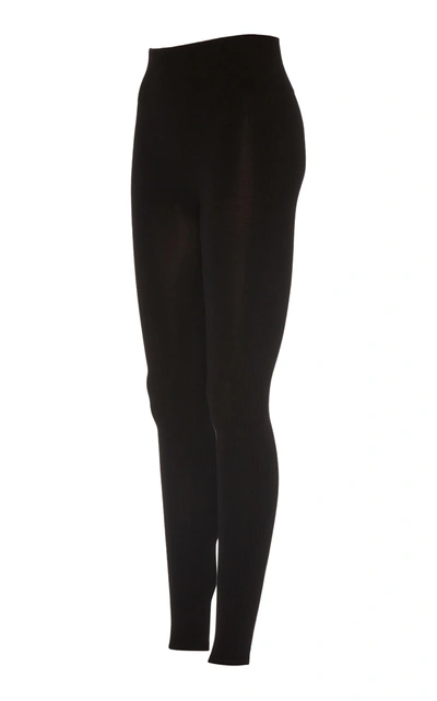 Shop Fusalp Alliance High-rise Modal-blend Ski Leggings In Black