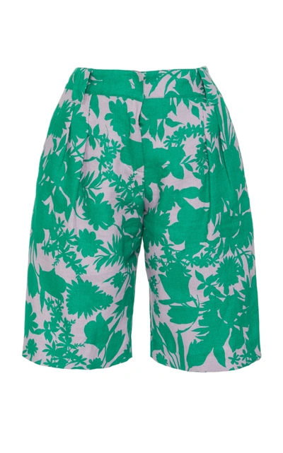 Shop Alexis Talbot Shorts In Green