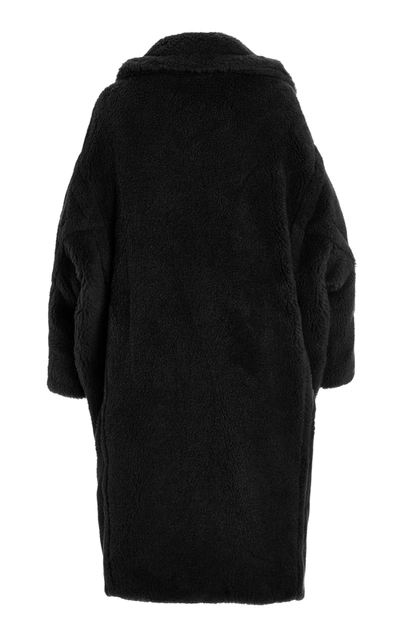 Shop Max Mara Women's Oversized Alpaca-blend Teddy Coat In White,black