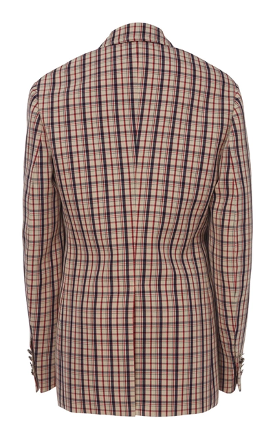 Prada Jacket Single-breasted In Plaid,multi