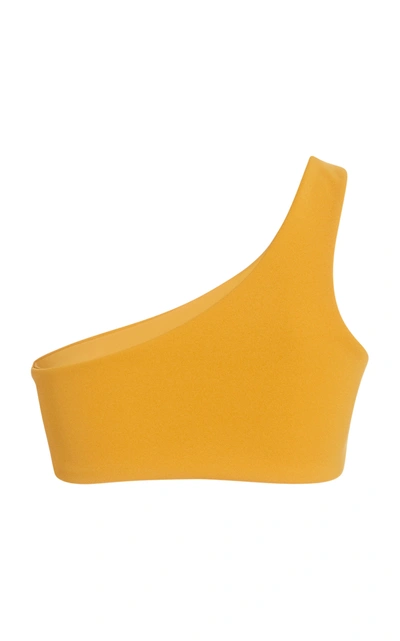 Shop Haight Women's Perlin One-shoulder Bikini Top In Yellow