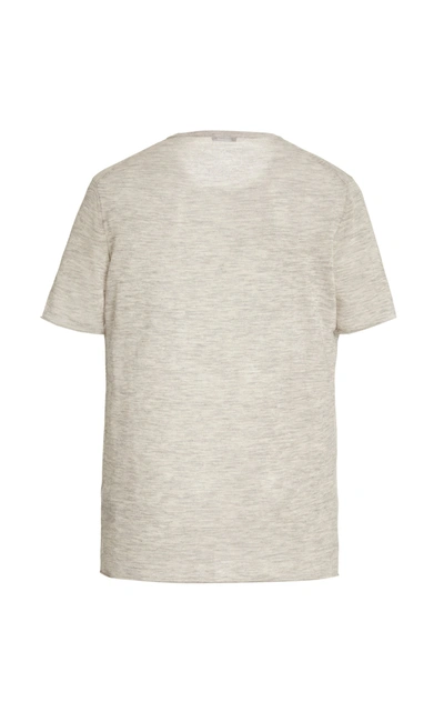 Shop Joseph Cashair Cashmere Jersey T-shirt In Grey