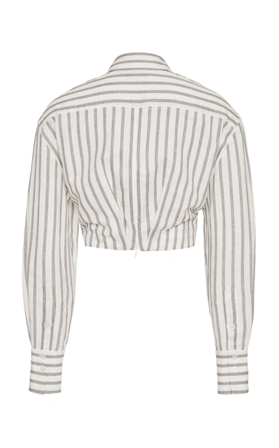 Shop Significant Other Orla Striped Linen-blend Shirt In Multi