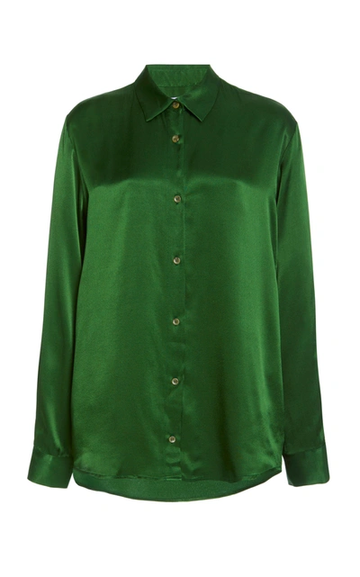 Shop Asceno Women's The Milan Sleepshirt In Green