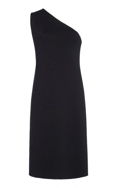 Shop Bottega Veneta Women's One-shoulder Cady Dress In Black